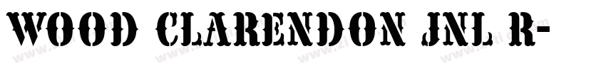 Wood Clarendon JNL R字体转换